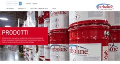 Desktop Screenshot of carbolineitaly.com